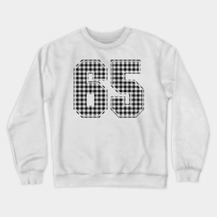 Plaid Number - 65 - Dark Crewneck Sweatshirt